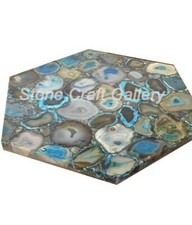 Table D'Angle En Agate 18"