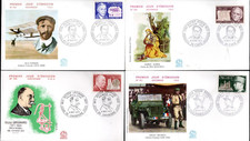 1667/70+ FDC  4 ENVELOPPES