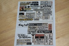 1/72 affiches pancartes pour diorama WW2 non autocollantes