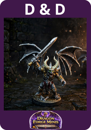 Gargoyle demon boss painted - gargoyle,