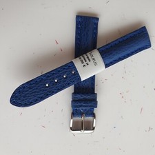 BRACELET montres REQUIN bleu NEUF 18MM adaptable BREITLING jaeger IWC OMEGA