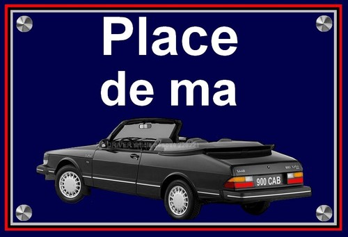 Plaque place ma saab 900 - de,