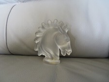 Art Sandblasted Glass Horse