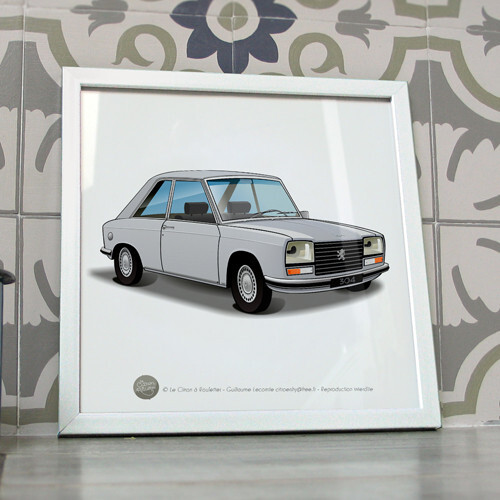 Poster peugeot 304 coupé - peugeot,