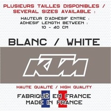 KTM - Stickers Autocollant Vinyle Adhésif Blanc