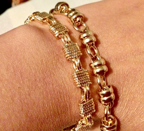 Lot bracelet 18cm plaqué or - lot,