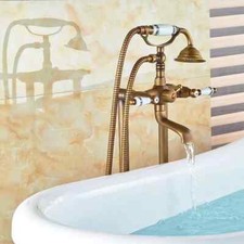 Couleurs vintage Mitigeur de baignoire sur pied pour robinetterie apparente FR