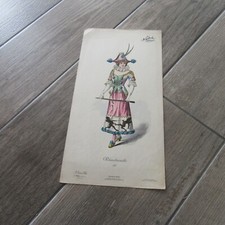 GRANDE GRAVURE 1900 LE BAL MASQUE POLICHINELLE MODE ORIGINAL EDITION