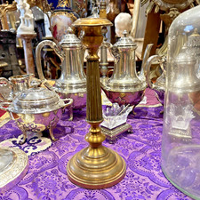 Ancien bougeoir en cuivre epoque XIXe chandelier