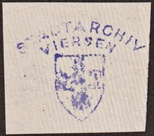 Exlibris Stadtarchiv Viersen