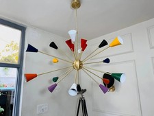 Lustre Spoutnik en laiton