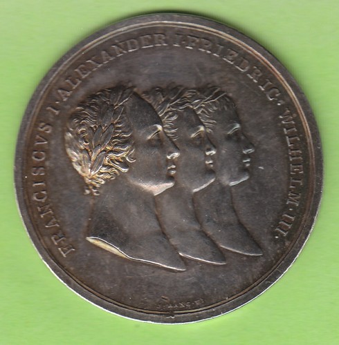 Russia medal 1813 alliance - medal,