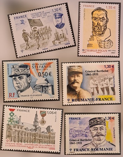 Lot timbres stamps - 6,