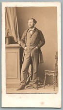 CDV 1865  Baron Fitz-James époux Rosalie von Gutmann proche Marcel Proust Photo