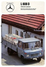 MERCEDES UTILITAIRES / PROSPECTUS 100 g / L 608 D VÉHICULE A PLATEAU