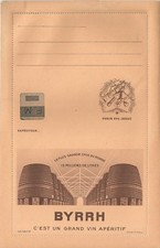 Lettre enveloppe ancienne Byrrh alcool vin Thuir publicité cave tonneau Foudre