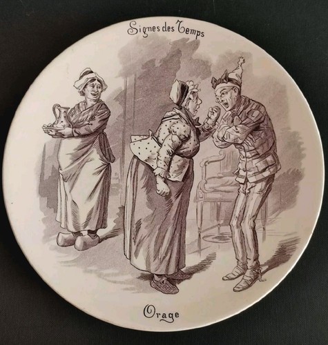 Ancienne assiette faïence - en,