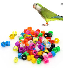 Anneaux Identification Oiseaux 9mm 100 Pièces Pigeons Colombes Perroquet Canaris