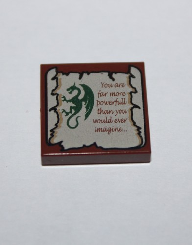 Lego tile 2x2 - dragon, and