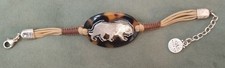 Bracelet cordon écaille tigre