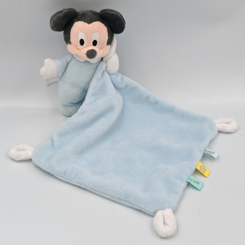 Doudou mickey mouchoir bleu - mouchoir,