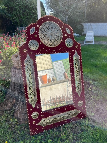 Grand miroir oriental - , à
