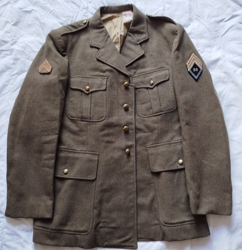 Veste militaire laine kaki - veste,