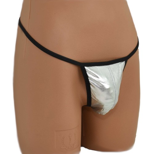 Micro string homme métallique