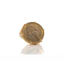 Bague or 18k Napoléon III