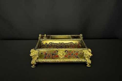 Encrier ancien marqueterie - en,