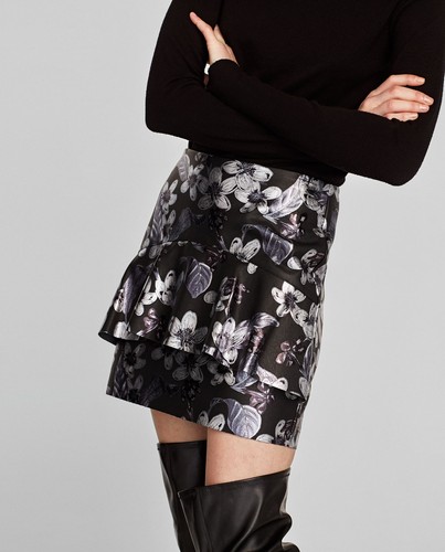 Zara noir argent - noir, simili