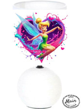 Lampe de chevet Céramique. Princesse Fée Clochette..