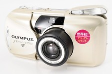 [NEUF] Appareil photo argentique Olympus μ mju II Zoom VF Point & Shoot 35...