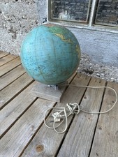 Ancienne lampe globe terrestre - lampe,