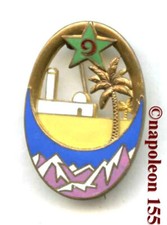 CAVALERIE  9° R.S.A.  Rgt de Spahis Algériens, Fab Arthus-Bertrand Déposé  émail