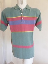 BEAU POLO COTON BANDE COULEUR  TAILLE  M 