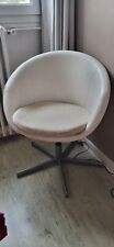 fauteuil de bureau pivotant blanc réglable en hauteur IKEA