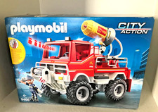 PLAYMOBIL 9466 CAMION POMPIERS - véhicule voiture EN BOITE COMPLETE