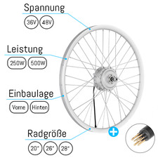 E-Bike Moteur de moyeu 36V 48V