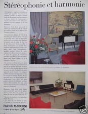 PUBLICITÉ 1962 PATHE MARCONI