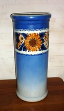 grand pot porte parapluie en faience  Art Déco de Lunéville k&g fleurs