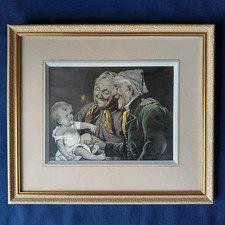 TABLEAU SOIE TISSEE SAINT