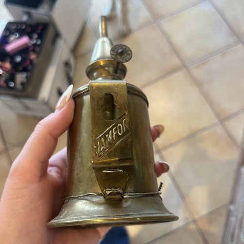 Antique french brass oil - antique,