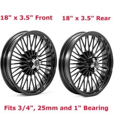 18x3,5 Roues Jantes Fat Spoke pour Harley Heritage Softail Classic FLSTC FLSTN