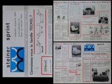 MAGAZINE "STEINER SPRINT" 1963 - MICHEL MORTIER TECKEL, JOSEPH-ANDRE MOTTE