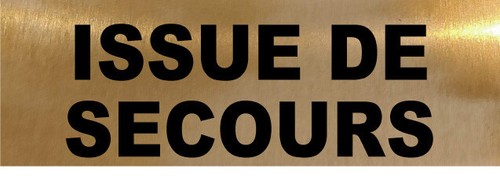 Signalisation issue secours - signalisation,