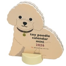 Calendrier Animal 2026 Mini Toy Poodle Découpé En Die-Cut C-1700-ET