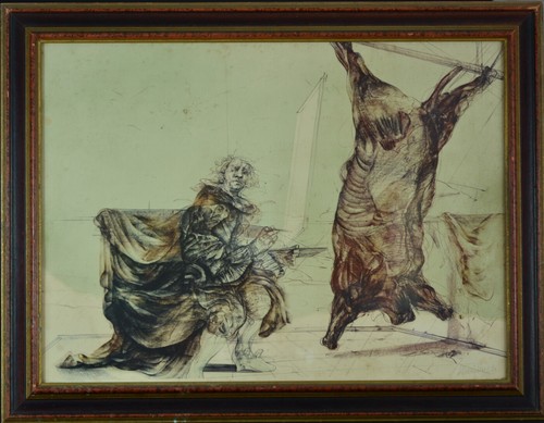 Ancienne grande gravure - ancienne,