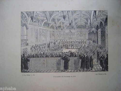 Gravure ancienne paris - ancienne,