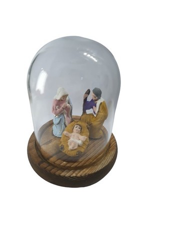 Crèche cloche 7x10 cm - a1,